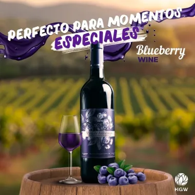 BLUEBERRY WINE VINO ARANDANOS